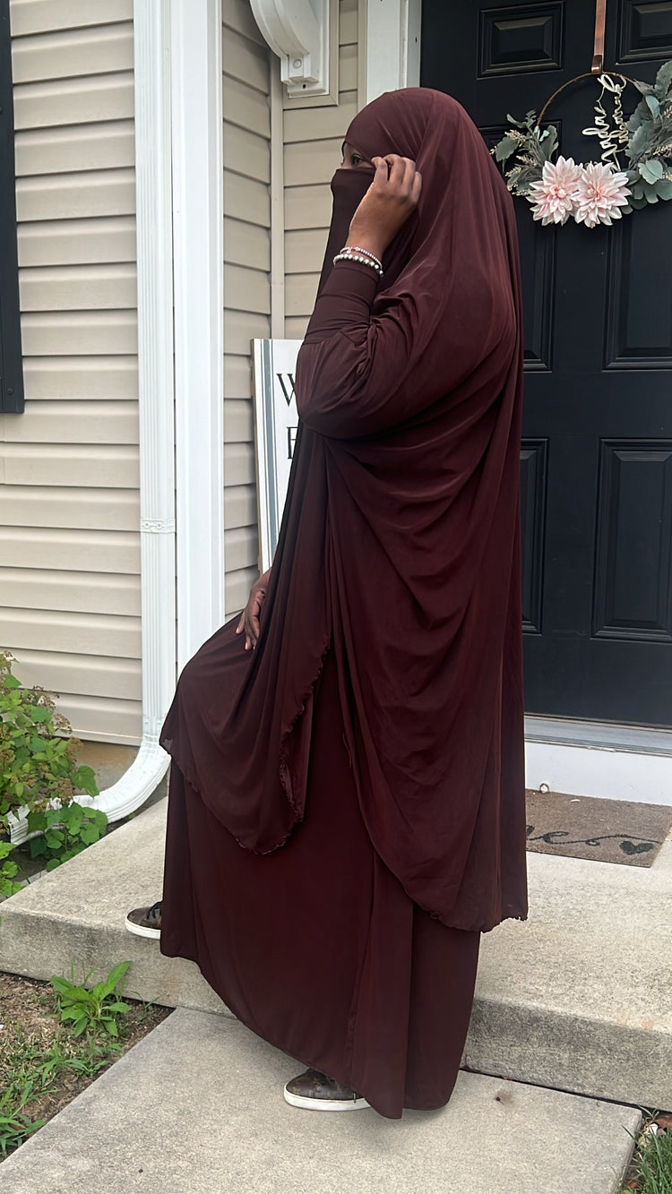 2 Piece Jersey Knit Jilbaab w/ lycra sleeve