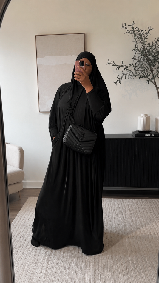 1 Pc Jersey knit Jilbaab