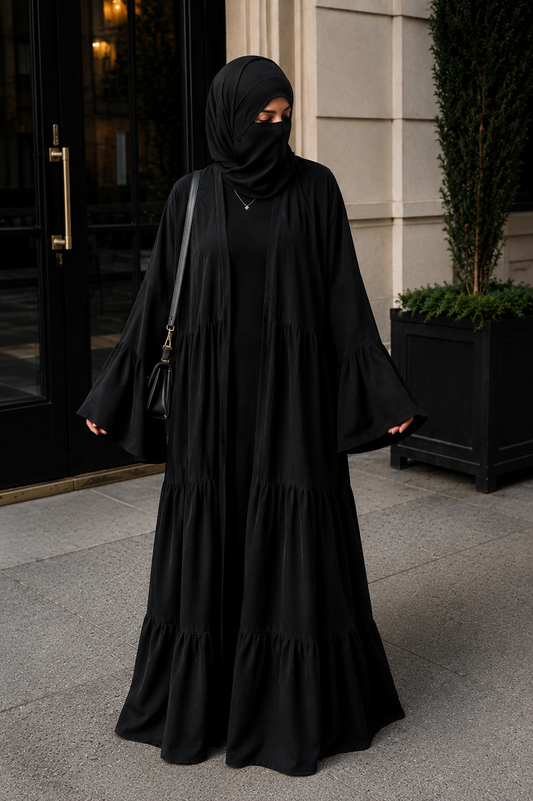 Jennah 3 tier abaya